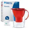 Image de Carafe filtrante Marella - Rouge BRITA