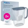 Image de Carafe filtrante BRITA - Style Essential Bleu minéral - Capacité 24L dont 14L deau filtrée - 2 filtres Maxtra Pro Pure