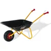 Image de Rolly Toys Brouette pour enfants à partir de 2,5 ans CAT (Couleur jaune/noir, en métal, jouet supportant jusqu'à 25 kg, outils de jardin ) 271818
