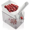 Image de Leifheit Dénoyauteur à cerises Cherrymat, appareil de cuisine pour la séparation propre de la chair et du noyau, matériel de pâtisserie facile à nettoyer