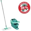 Image de Set lave sol avec seau essoreur à roulettes Leifheit Profi XL Mobile 55096 balai serpillière à plat 360° avec une housse micro duo