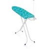 Image de Leifheit Table à repasser Air Board M Compact, table de repassage 120 x 38 cm avec housse Thermo Reflect, planche à repasser ajustable avec repose-fer et guide-fil 72585 Feathers Blue