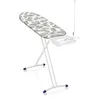 Image de Leifheit Table à repasser Air Board Express L Solid MAXX, planche à repasser pliante extra-large 130 x 45 cm, table repassage avec support centrale vapeur, repose-fer, guide-fil, support pour cintres