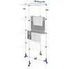 Image de Leifheit Tour de séchage Classic Tower 450, étendoir à linge pliable à 4 niveaux, séchoir à linge tour 45 m avec cadres rabattables & roulettes 360°