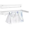 Image de Leifheit Séchoir mural Telegant 36 Protect Plus, étendoir mural extensible et compact, séchoir à linge avec 5 barres de séchage, longueur totale d'étendage de 3,60 mètres