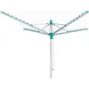 Image de Séchoir parapluie Leifheit Linomatic 400 Easy 85285 étendoir à linge parapluie avec 40m détendage et sytème Easy-Lift turquoise