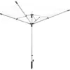 Image de Leifheit Séchoir parapluie LinoLift 500, étendoir à linge 50 m, séchoir à linge avec housse de protection, douille de fixation, supports cintres, hauteur ajustable de 85 à 180 cm, ouverture facile