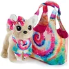 Image de Simba Chichi Love Batik Style Chien en Peluche Chihuahua, 20 cm, Sac Style Batik Hippie, Ethnique, Festival, à partir de 3 Ans
