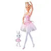 Image de Simba 105733603 - Steffi Love Dancing Ballerines - Poupée Steffi en Ballerine avec ami des Animaux et Jupe rotative - 29 cm - À partir de 3 Ans