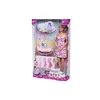 Image de Smoby - Steffi Love - Future Maman - Poupée mannequin enceinte (29cm) - Accesoires pour bébé - Bouton pour faire grossir son ventre