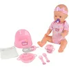 Image de Poupon NEW BORN BABY Rose 43cm - Boit et Fait Pipi - Accessoires Inclus