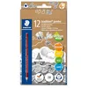 Image de Staedtler 1285 1 Noris Club Crayons graphites, dureté 2B, Étui en carton de 12