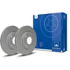 Image de ATE 2x Disque de frein ventilé à l'avant 24.0122-0172.1 Compatible avec: FORD FIESTA IV, FIESTA Kasten/Großraumlimousine, FIESTA Kasten/Schrägheck, FIESTA V, FIESTA V Van, FOCUS I