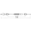 Image de ATE Câble (commande d'embrayage) 24.3728-0823.2 Compatible avec: PEUGEOT 306, 306 Break, 306 Cabriolet, 306 Schrägheck