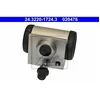Image de ATE 24.3220-1724.3 Cylindre de roue Arrière Ø20,6mm Compatible avec PEUGEOT 1007 3 portes KM, CITROËN C3 I 3/5 portes FC, FN