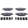Image de ATE Plaquettes de freins Avant non préparé pour l'indicateur d'usure contact de signal d'usure exclu Épaisseur 17mm avec accessoires 13.0460-3829.2 Compatible avec CITROËN C1 I PM, PN, PEUGEOT, TOYOTA