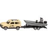 Image de BLISTER Land Rover Defender "Safari" avec bateau, Modèle réduit de voiture