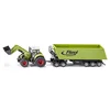 Image de SIKU 1949, Tracteur Claas Axion avec Chargeur Frontal, Chariot et Camion Benne, 1:50, Métal,Plastique, Vert, Pelle Mobile et Bras pivotant pour Chargeur Frontal, Benne basculante
