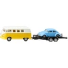 Image de VW T1 with trailer and VW Beetle Ensemble de modèles réduits de voitures Pré-assemblé 1:50, Modèle réduit de voiture