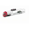 Image de siku 3934, Porte-voiture, Incl, 2 voitures jouets, 1:50, Métal/plastique, Rouge/argent, Semi-remorque détachable