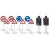 Image de siku 5597, Feux de Circulation avec Panneaux de Signalisation, Plastique, Multicolore, Polyvalent