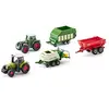 Image de siku 6286   Coffret cadeau 7 - Agriculture, Métal/Plastique, Multicolore, Ensemble de jouets compatibles, Eléments mobiles, 2 tracteurs, 3 remorques
