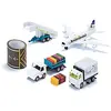Image de siku 6312, Kit Aéroport, Métal/Plastique, Blanc, incl, Avion de ligne, Véhicule Catering, Remorque avec escalier pour passagers, Tracteur d'aéroport, Remorque à bagages et Bande de piste de 5m de long