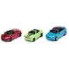 Image de siku 6314, Ensemble de 3 Cabriolets, métal/plastique, rouge/vert/bleu, Avec Toit Amovible, Peut être combiné avec les autres modèles siku de la même échelle