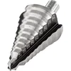 Image de wolfcraft 2585000 1 Foret Étagé Diamètres Graduels Ø 8-14-16-18-20-22-26-28-32-35 Mm, Hss, Queue Ø 10 Mm, avec Pointe D'amorçage 3 Tranchants, Longueur Utile 52,5 Mm