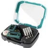 Image de wolfcraft 8771000 1 Coffret de 4 Forets Diamant Ceramic Ø 5, 6, 8, 10 Mm, Queue Ø 10 Mm + Guide avec 2 Ventouses argent