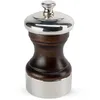 Image de PEUGEOT - Moulin à Poivre Palace 10 cm - Réglage Classique - En Bois Patiné & Métal Argenté - Fabrication Française - Coloris Antiquaire