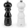 Image de PEUGEOT - Duo Paris - Moulin à Poivre + Moulin à Sel 18 cm - Réglage Classique - Bois Revalorisé Labellisé PEFC - Fabrication Française - Coloris Noir & Blanc