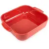 Image de Plat à four céramique Appolia carré rouge 28 cm Peugeot