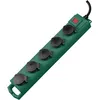 Image de BRENNENSTUHL 1159910215 - Base múltiple Super-Solid SL 554 Para Exterior (Color Verde)