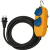 Image de Cordon prolongateur pour chantier IP54 avec Powerblock 5m noir H07RN-F 3G1,5