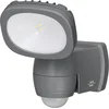Image de Brennenstuhl Projecteur LED Sur Piles LUFOS 200 Avec Détecteur de Mouvements Infrarouge (210 lm, Utilisation intérieure et extérieure IP44, Durée jusqu’à 30 secondes, Portée jusqu’à 10m), Anthracite