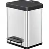 Image de Hailo Öko duo Plus M, Poubelle à pédale, 2x9 l, inox