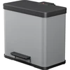 Image de Hailo Öko duo Plus L, Poubelle à pédale, 17 + 9 ltr, Gris