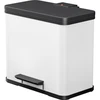 Image de Hailo Öko duo Plus L, Poubelle à pédale, 17 + 9 ltr, blanc
