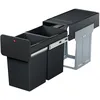 Image de Poubelle de tri sélectif encastrable 28 litres (14+14) Hailo EcoLine Design L Duo