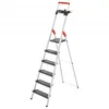 Image de Escabeau de sécurité Pliable en Aluminium 6 marches Larges Hailo L100