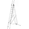 Image de Hailo S100 ProfiLOT, échelle combinée en aluminium en 3 parties, 3x12 barreaux