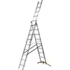 Image de Echelle Transformable 3 Plans 3x9 échelons 5,5m/6,3m en Aluminium Hailo HobbyLot