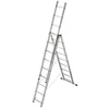 Image de Echelle Transformable 3 Plans 3x9 échelons 5,9m/6,7m en Aluminium Hailo HobbyStep