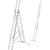 Image de Echelle Transformable 3 Plans 3x12 échelons 8,1m/8,8m en Aluminium Hailo S 120 Pro
