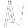 Image de Echelle Transformable 2 Plans 2x12 échelons 5,6m/6,6m en Aluminium Hailo S 110 Pro