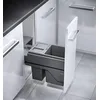 Image de Hailo Poubelle de cuisine tri sélectif 2 bacs encastrable 25L (15+10) AS Cargo