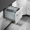 Image de Poubelle de cuisine encastrable pour tiroir coulissant 30L Hailo AS XXL 450