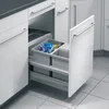 Image de Poubelle de cuisine encastrable pour meuble coulissant 30L Hailo Separato K 450