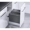 Image de Poubelle encastrable pour meuble coulissant 36L Hailo Triple XL